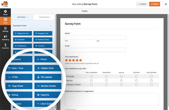 Survey  & Polls Fields and Form Builder