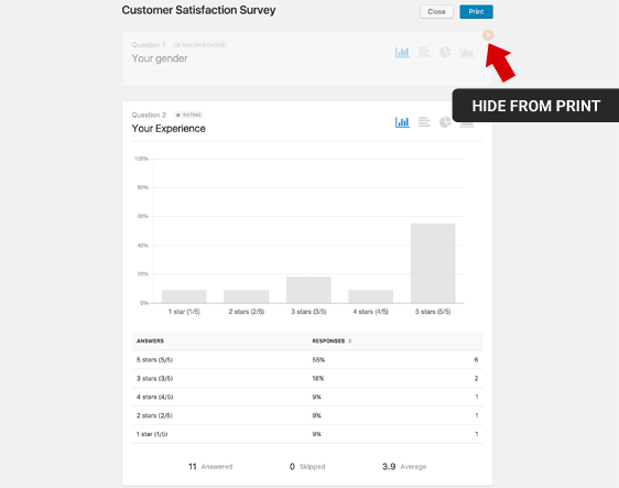 Print Survey Reports - WPForms