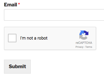 reCAPTCHA v2 in a form