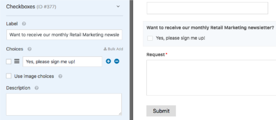 Set up a field before applying conditional logic