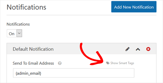 Form Notification Smart Tags