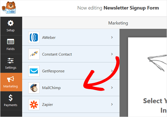 Simple Email Marketing using Mailchimp and WPForms