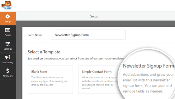 WPForms Form Templates