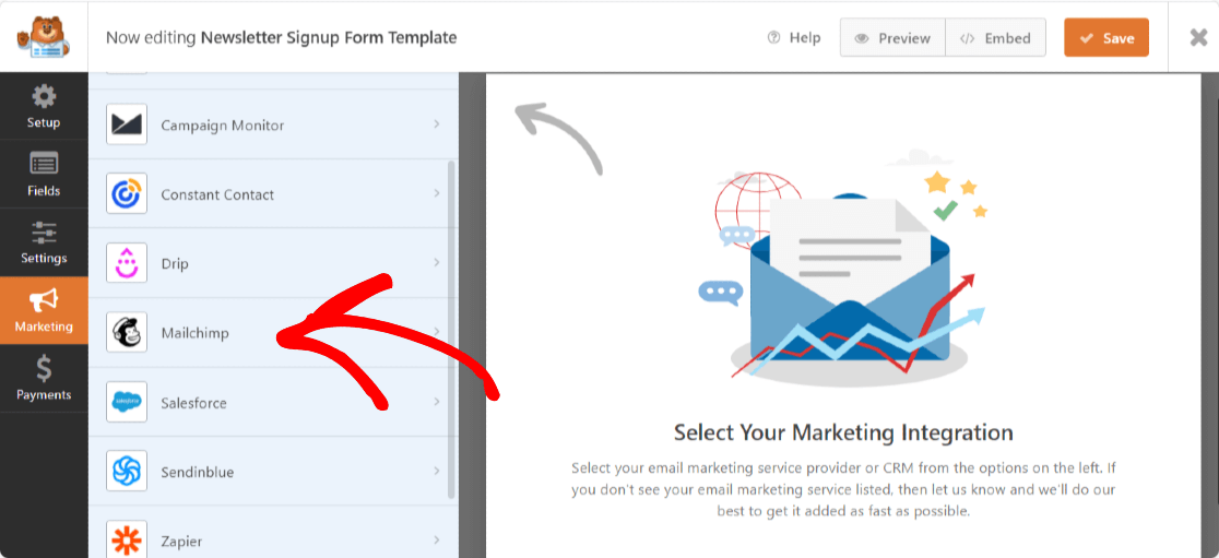 intergrate-Mailchimp-from-WPForms-marketing-settings