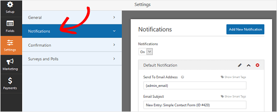 Notifications to add terms and conditions to wordpress