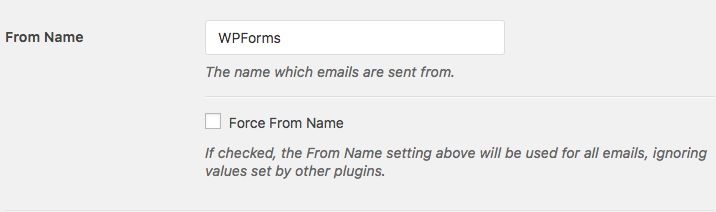 Set a From Name in WP Mail SMTP settings