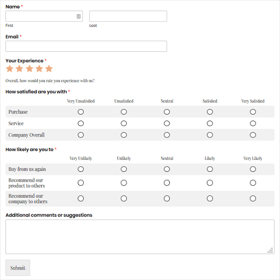 Survy Form Demir Iso Consulting Co - how to create a survey form in wordpress step by step