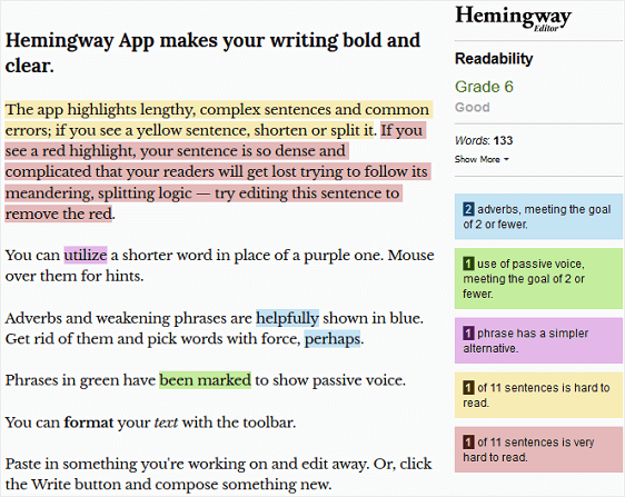 hemingway editor similar