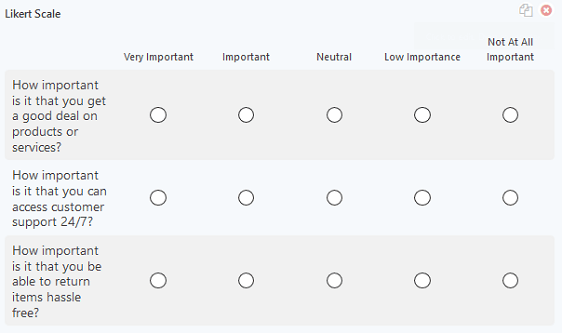 4 Point Likert Scale Examples