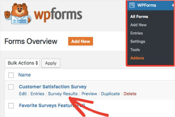 How To Create A Simple Survey Form In Wordpress Step By Step - you ll see survey results for each form field that has survey reporting enabled on it