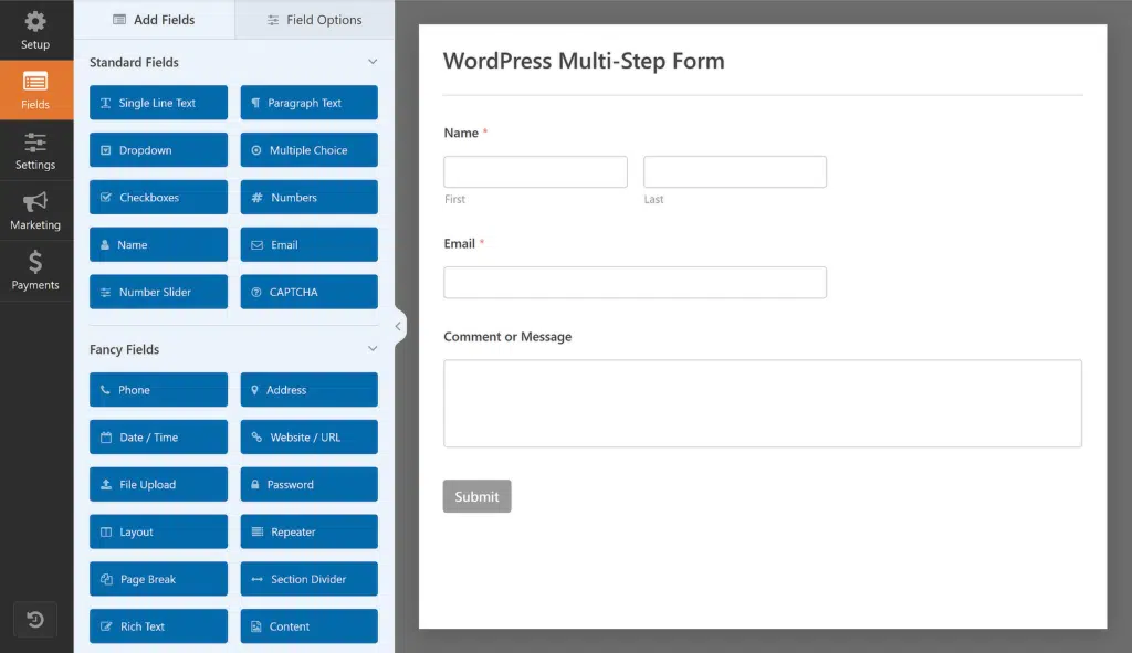 form builder preview