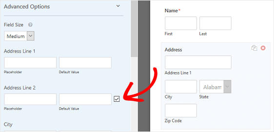 Address Form Field Change