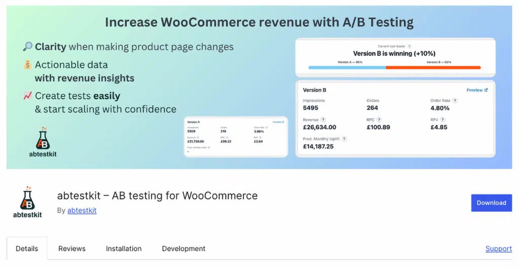 abtestkit wordpress plugin