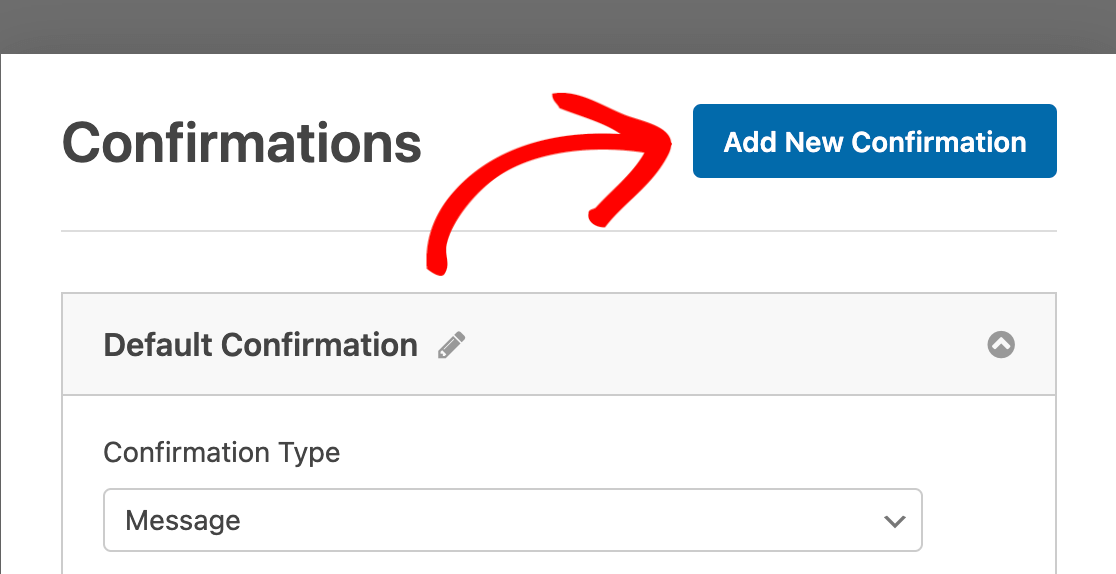 Adding a new confirmation to a form