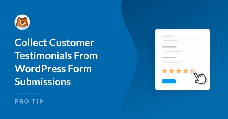 Collect customer testimonials from WordPress form submissions