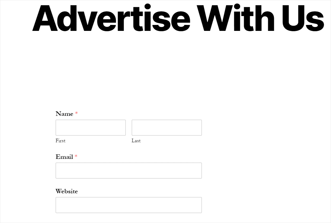 finished advertise with us form