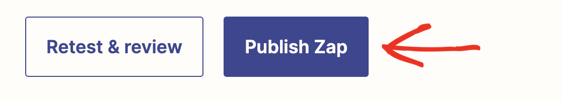 Publishing a new zap