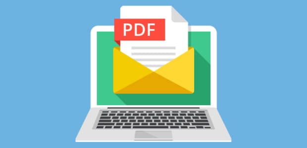 send a pdf in a form notification email