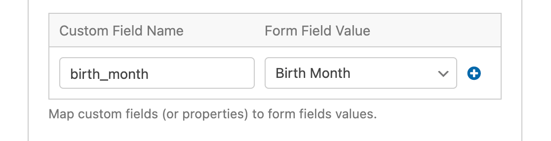 An example of a Drip custom field mapping