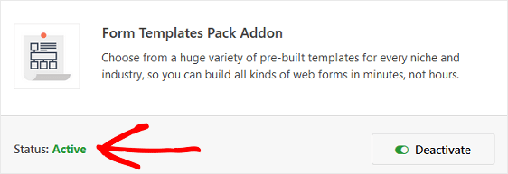 form templates pack addon