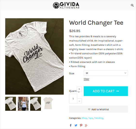 t-shirt fundraising example