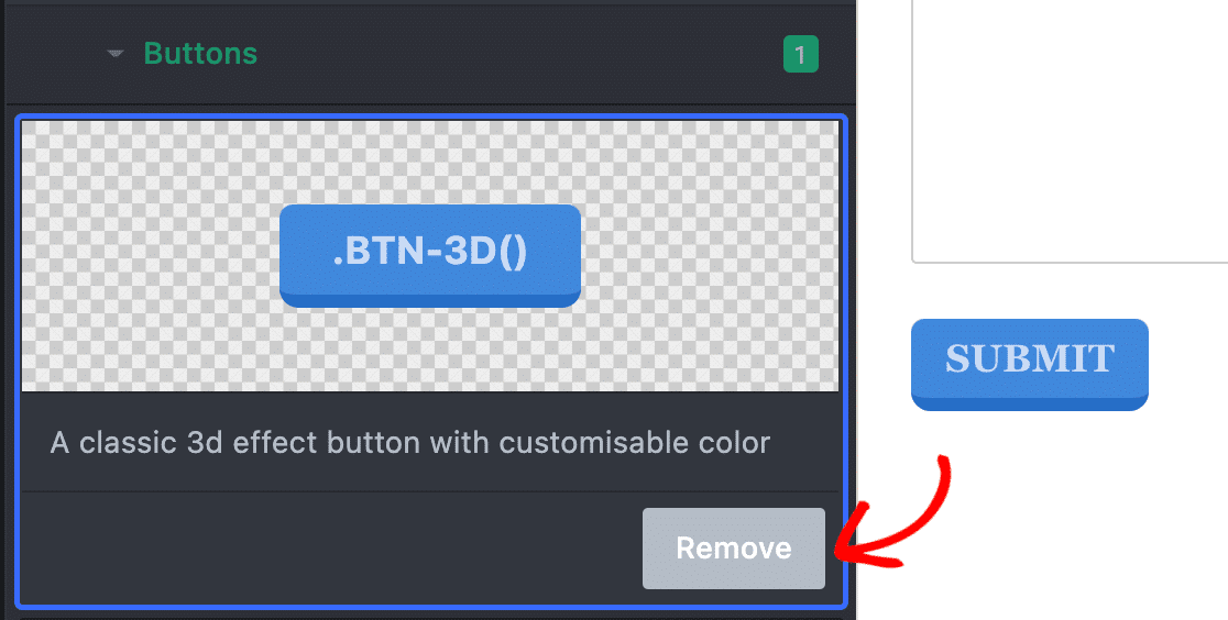 Removing a premade style in CSS Hero
