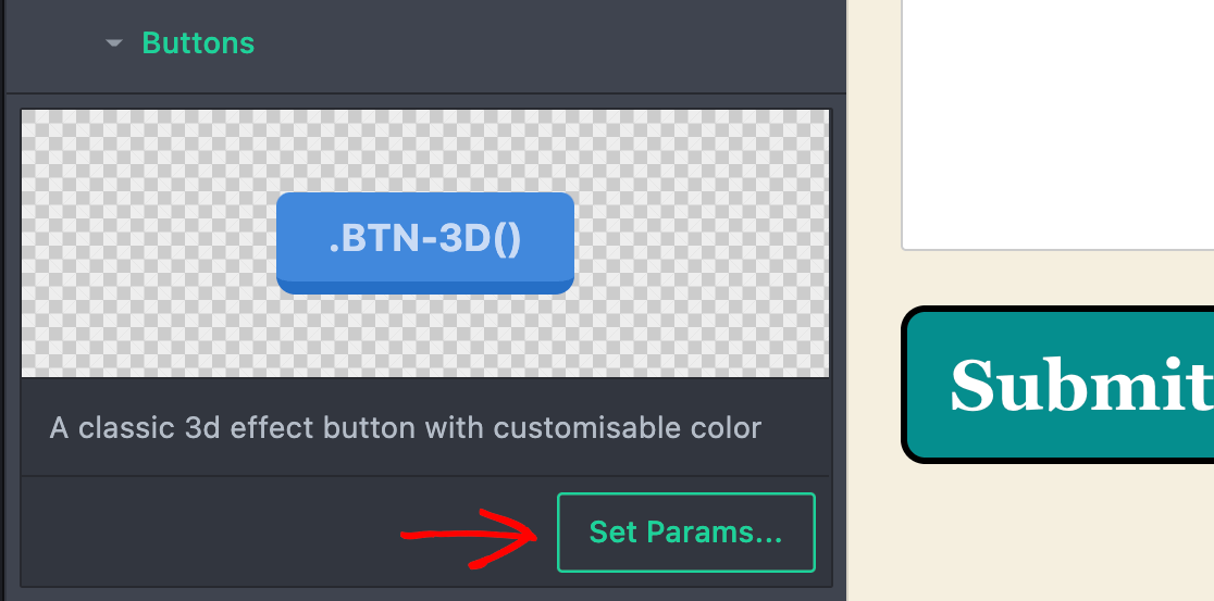 Setting the parameters for a ready-to-use style in CSS Hero