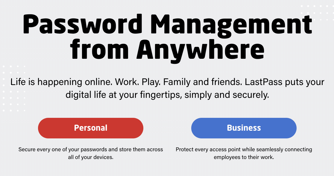 LastPass password manager