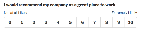 NPS score form field