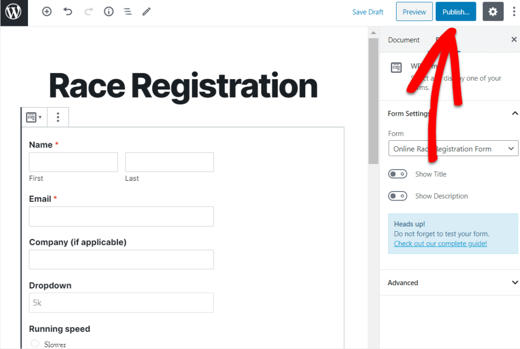 How to Create a WordPress Race Registration Form With a Plugin