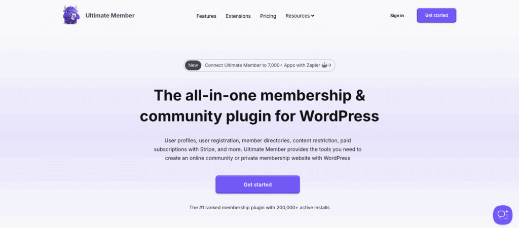 ultimatemember homepage