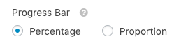 Progress Bar setting for conversational forms