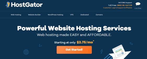 HostGator shared hosting