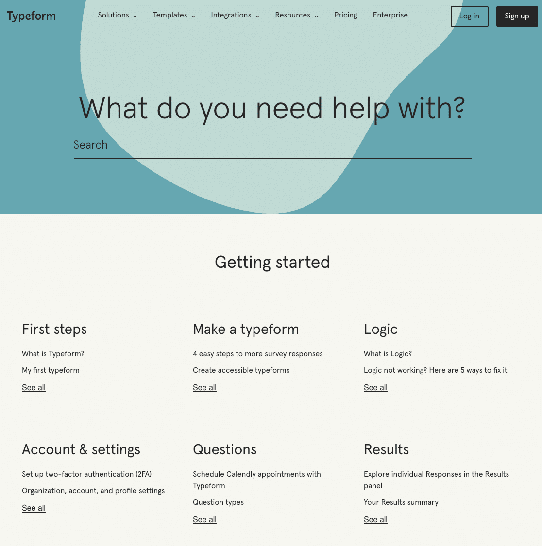 The Typeform Help Center