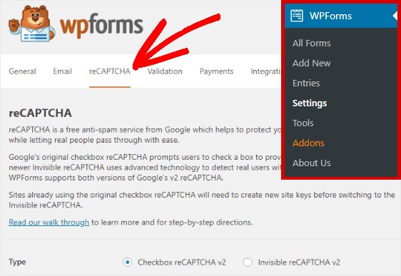 wpforms-recaptcha-settings-tab