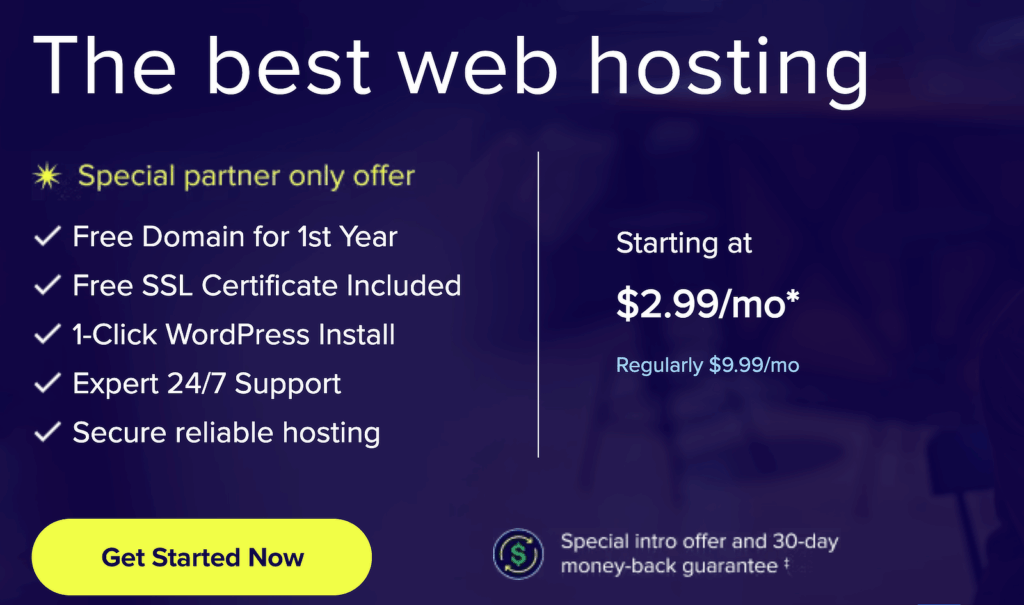 desconto especial da Bluehost