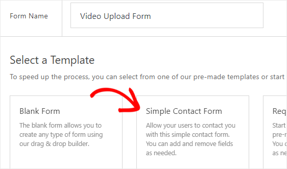 Create a video upload form using WPForms plugin