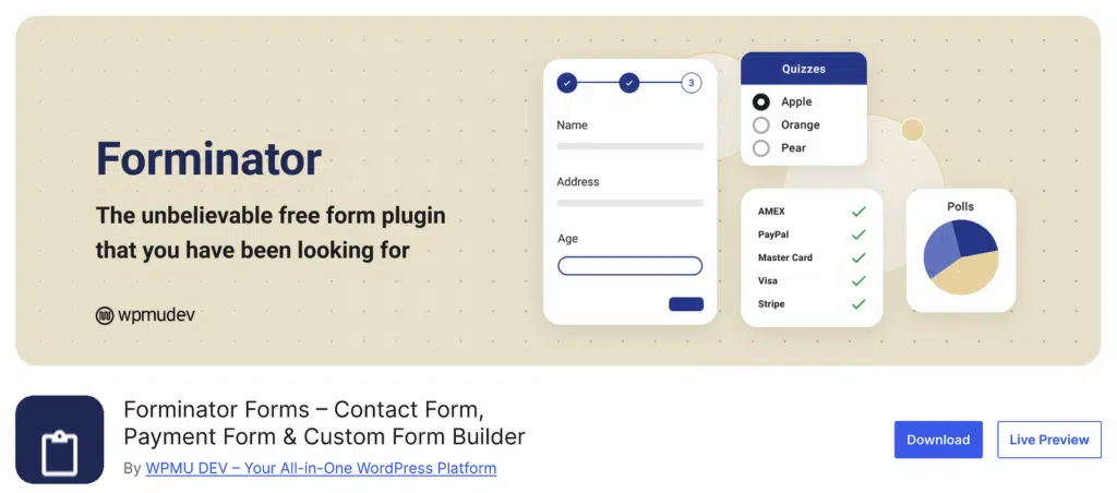 Forminator WordPress Plugin Repository