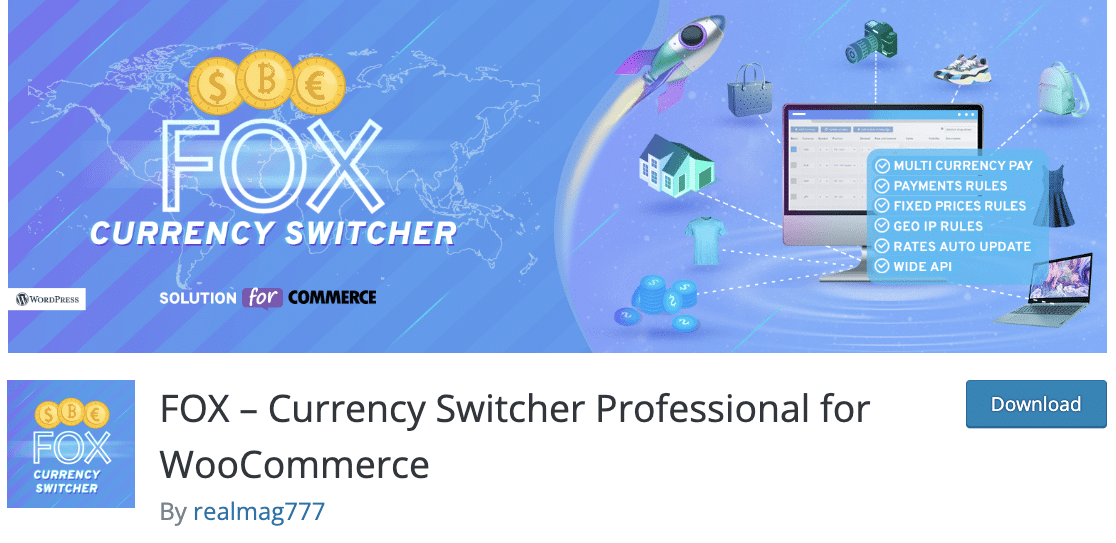 FOX Currency Switch Professional for WooCommerce