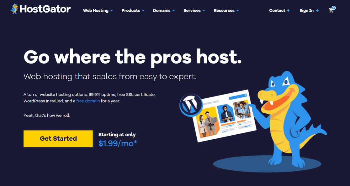 Hospedagem compartilhada HostGator