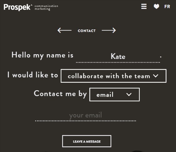 mad libs style form user experience