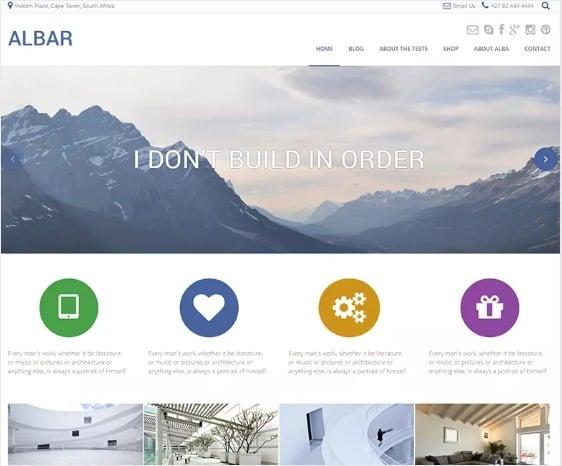 download wordpress free mountain theme