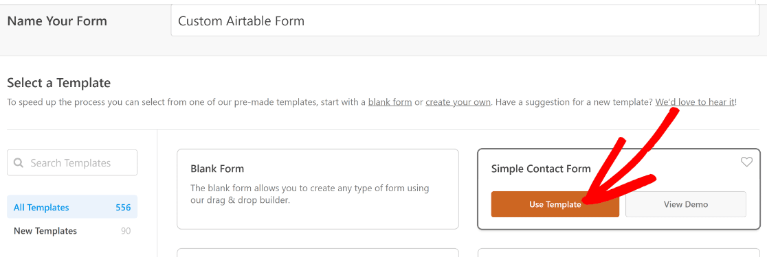 Simple contact form