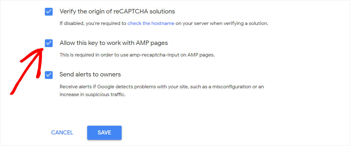 Allow reCAPTCHA to work with AMP pages