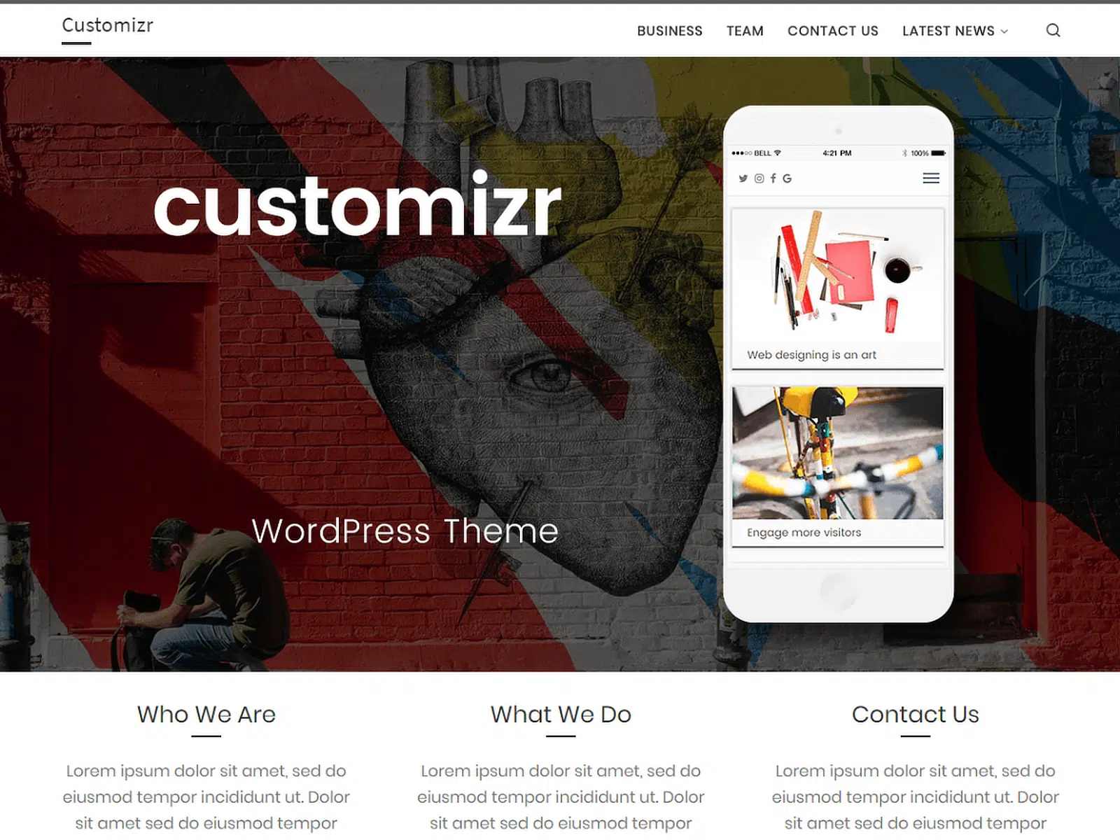 tema wordpress gratuito customizr