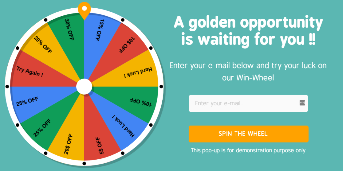 Discount Win-Wheel for WooCommerce plugin