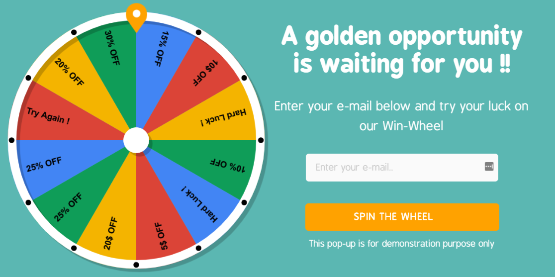 Discount Win Wheel For Woocommerce Plugin 