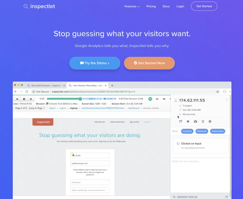 Inspectlet
