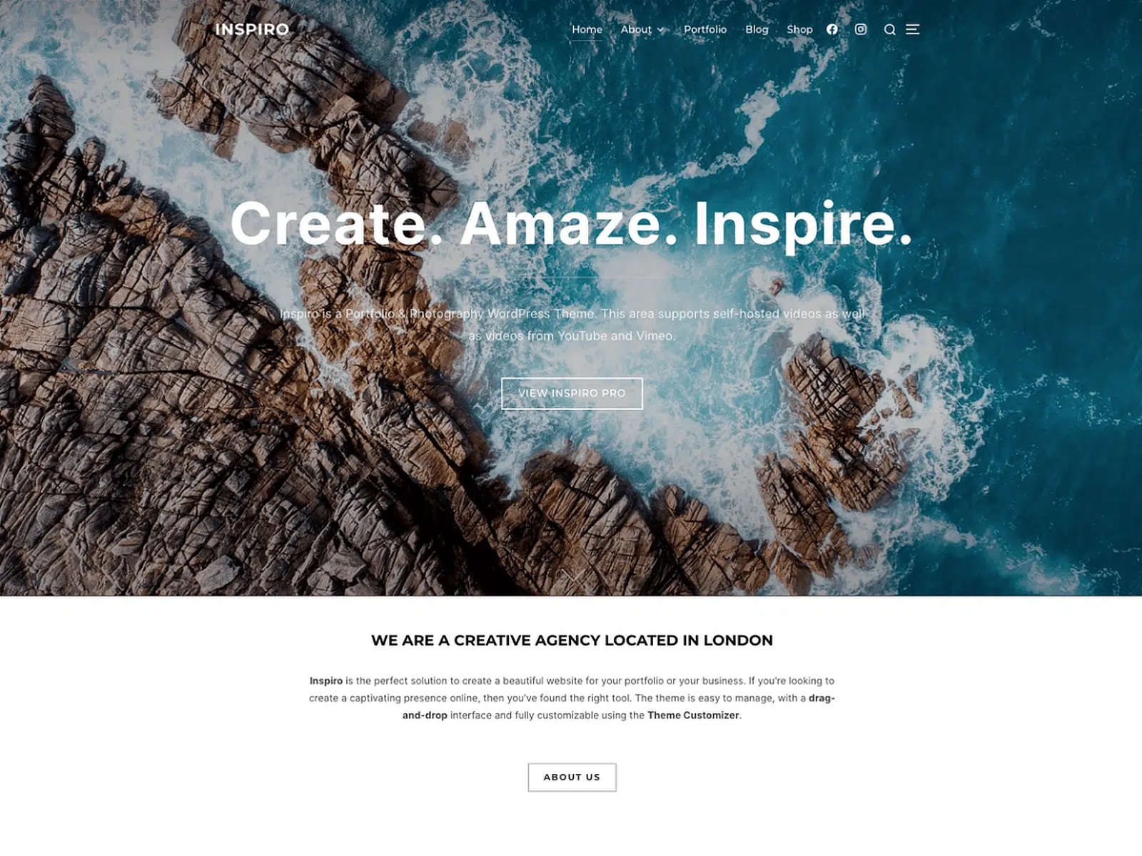 tema wordpress gratuito inspiro