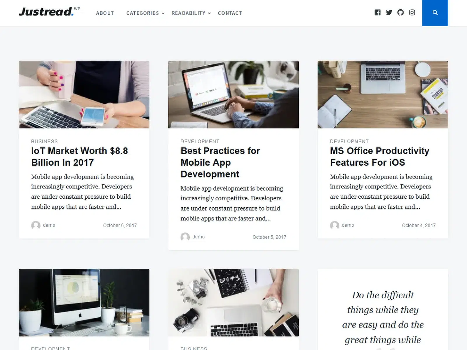 tema wordpress gratuito justread